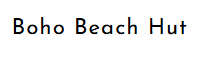 Boho Beach Hut Logo